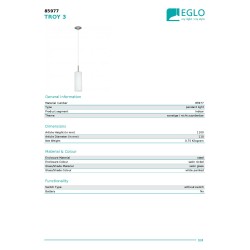 Eglo Troy 85977 | Oštećena Visilica | Rezervni Delovi