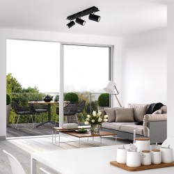 OUTLET Briloner Run Spot Lampa 3xGU10 Crna | Outlet BGD