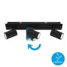 OUTLET Briloner Run Spot Lampa 3xGU10 Crna | Outlet BGD