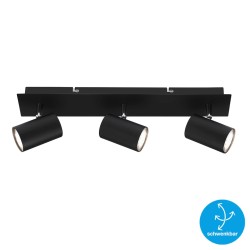 OUTLET Briloner Run Spot Lampa 3xGU10 Crna | Outlet BGD