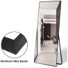 Tanki crni aluminijumski ram za ogledalo 163x54cm Art Deco stil outlet
