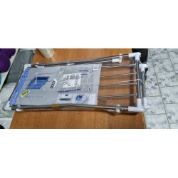 Wenko Profi Single sklopiva sušilica za veš od nerđajućeg čelika 87x79x39 cm sa blagim iskrivljenjem