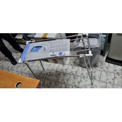 Wenko Profi Single sklopiva sušilica za veš od nerđajućeg čelika 87x79x39 cm sa blagim iskrivljenjem