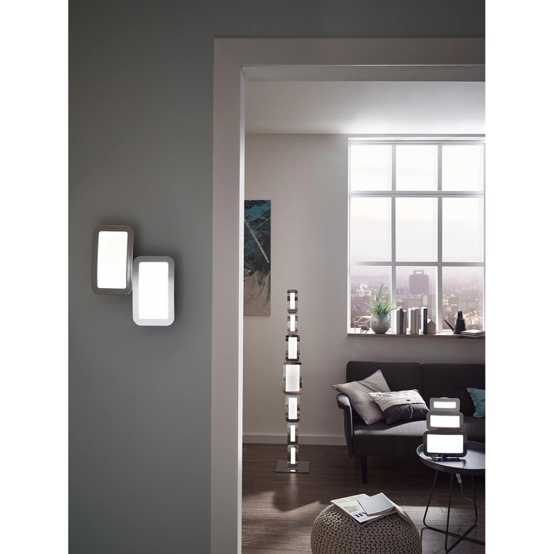 Wofi Saga LED podna lampa u hrom boji visine 136 cm