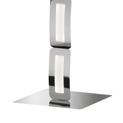 Wofi Saga LED podna lampa u hrom boji visine 136 cm