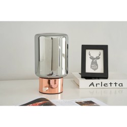 Loistaa Tyl II stona lampa bakar sa polomljenim staklenim abažurom 14x24x14 cm