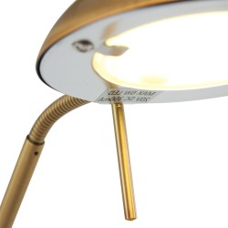 Brušena bronzana Steinhauer Biron LED podna lampa sa oštećenim napajanjem outlet
