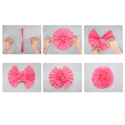 Himeland Papirni Ukrasi za Proslave | Roze i Beli Set | Outlet