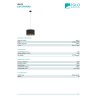 EGLO Esteperra 99273 visilica 38x110 cm – outlet