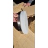 Steinhauer Crouch okrugla LED plafonjera 30 cm sa belim mat staklom i srebrnim ramom za kupatilo
