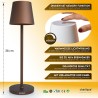 Charlique LED Dinner Light Baterijska Lampa | Braon | Outlet Bgd