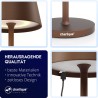 Charlique LED Dinner Light Baterijska Lampa | Braon | Outlet Bgd