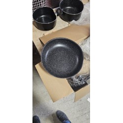 Herzberg HG-8055 Crni Set 17/1 | Mermerni Premaz | Za Indukciju I G149x | Outlet BGD