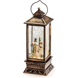 Konstsmide 2889-000 LED vodeni fenjer Snowman, toplo bela svetlost, tajmer 5h_1