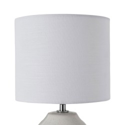 Keramička stona lampa Paulmann Sandy Glow sa lanenim abažurom i teksturom peska