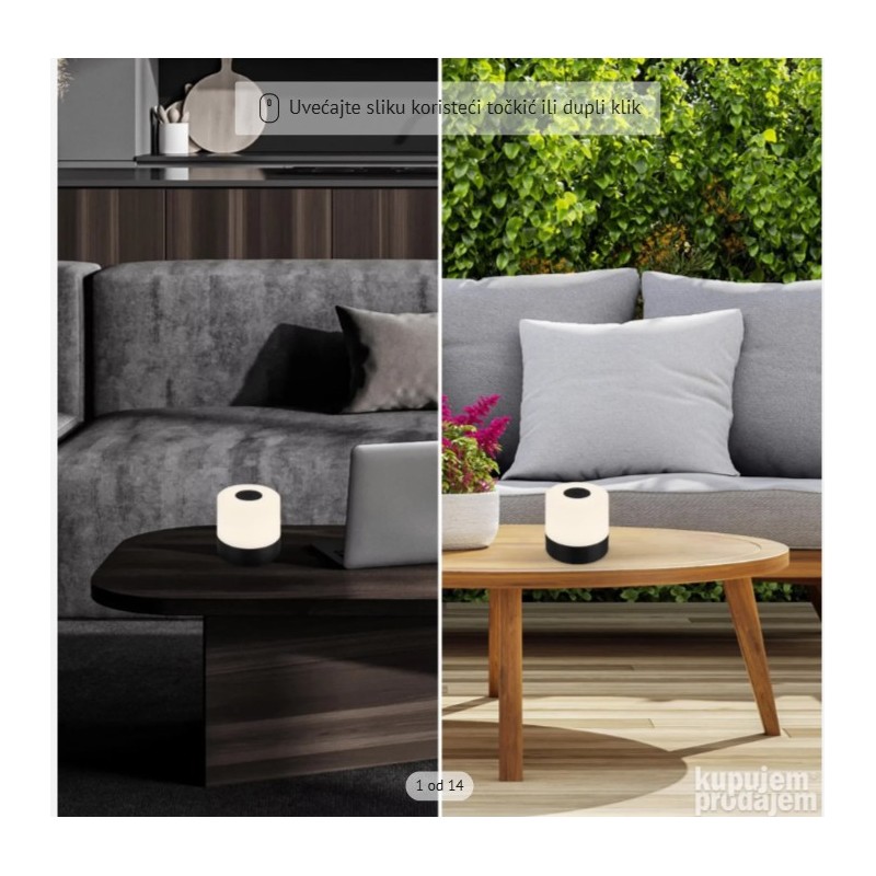 Mala prenosna LED lampa na baterije Briloner 7cm IP44 crna outlet