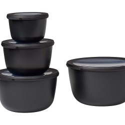 Mepal Cirqula Set 4 Posude, 500,1000,2000 I 3000ml, Crna | Outlet BGD