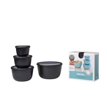 Mepal Cirqula Set 4 Posude, 500,1000,2000 I 3000ml, Crna | Outlet BGD