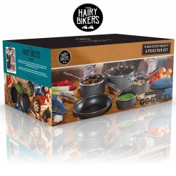 Hairy Bikers Set Posuđa 5 Delova | Titanium Obloga | Za Indukciju