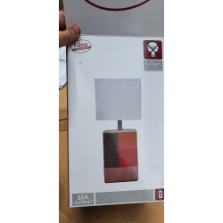 Stona lampa Nino Leuchten Sea sa bež abažurom i raznobojnom polomljenom keramičkom bazom outlet
