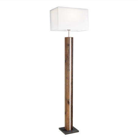 Nino Leuchten Forest podna lampa od MDF-a sa LED trakom i belim abažurom outlet fali postolje