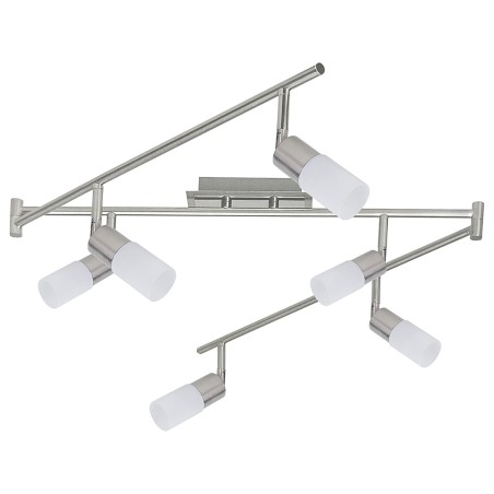 Spot Light Easy Fix srebrna LED plafonjera dužine 178 cm sa 6 svetlosnih mesta i dva polomljena staklena abažura