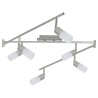 Spot Light Easy Fix srebrna LED plafonjera dužine 178 cm sa 6 svetlosnih mesta i dva polomljena staklena abažura