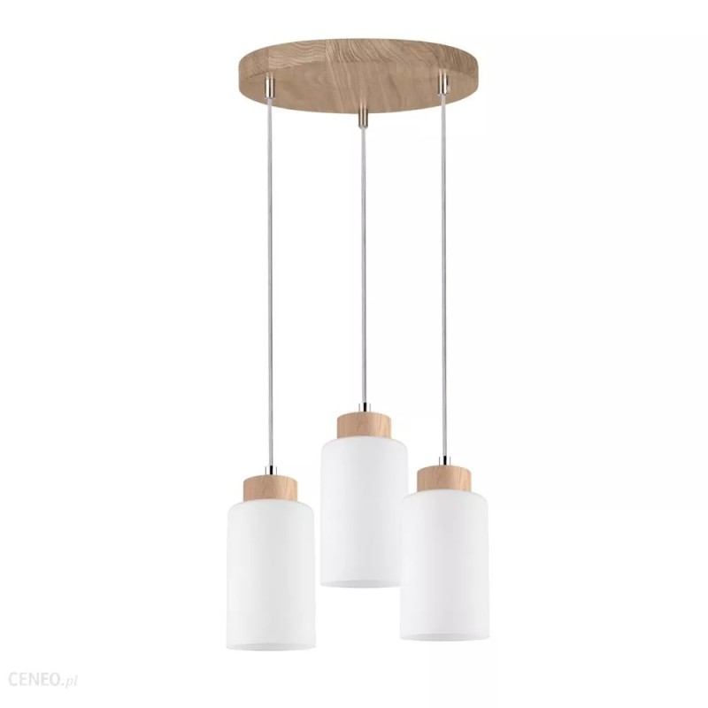 Baza lustera SpotLight Bosco od masivnog hrasta sa 3 kabla i E27 grlima