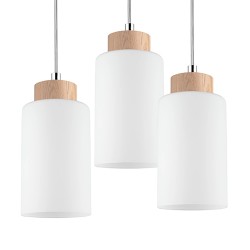 Baza lustera SpotLight Bosco od masivnog hrasta sa 3 kabla i E27 grlima