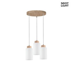 Baza lustera SpotLight Bosco od masivnog hrasta sa 3 kabla i E27 grlima