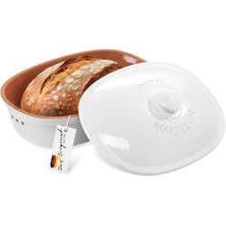 Romertopf Ovalna Posuda Za Hleb,keramika, 2.3L, Bela | Outlet BGD