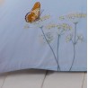 Madison Gray Laura Duck Egg posteljina 230x220 cm sa cvetovima, leptirima i dve jastučnice