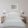 Sleepdown Seersucker Stripe siva posteljina 230x220 cm sa prugastim dezenom i dve jastučnice