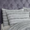 Sleepdown Seersucker Stripe siva posteljina 230x220 cm sa prugastim dezenom i dve jastučnice