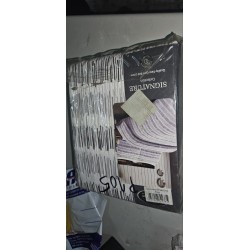 Siva Sleepdown Seersucker Stripe posteljina za bračni krevet sa prugama 230x220 cm