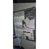 Siva Sleepdown Seersucker Stripe posteljina za bračni krevet sa prugama 230x220 cm