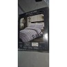 Siva Sleepdown Seersucker Stripe posteljina za bračni krevet sa prugama 230x220 cm