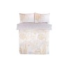 Sleepdown Country Meadow oker posteljina 200x200 cm sa cvetnim dezenom i dve jastučnice