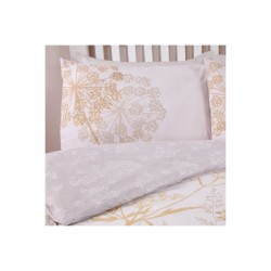 Sleepdown Country Meadow oker posteljina 200x200 cm sa cvetnim dezenom i dve jastučnice