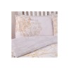 Sleepdown Country Meadow oker posteljina 200x200 cm sa cvetnim dezenom i dve jastučnice