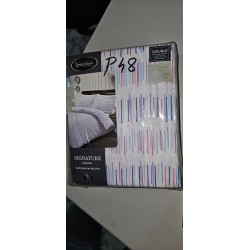 Sleepdown Seersucker Stripe posteljina sa višebojnim prugama za bračni krevet 200x200 cm