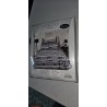 Moderna crna Sleepdown Geo Text reverzibilna posteljina sa natpisima i prugama 200x200 cm