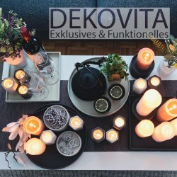 Dekovita Poslužavnik za Sveće 30cm | Izgled Betona