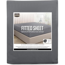 Utopia sivi mikrofiber čaršav sa lastišem 140x200x35 cm za dublji dušek