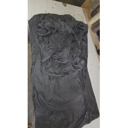 Sivi Utopia čaršav sa lastišem od četkanog mikrofibera dimenzija 140x200 cm za visoke dušeke