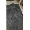 Sivi Utopia čaršav sa lastišem od četkanog mikrofibera dimenzija 140x200 cm za visoke dušeke