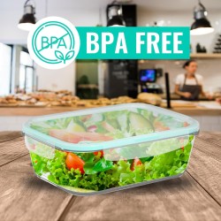 4 Staklene Posude Sa Poklopcima Bez BPA, Hermetičke | Outlet BGD