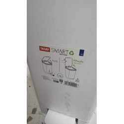 Tatay Smart kuhinjska kanta na pedalu 25L bela sa žutim poklopcem za reciklažu