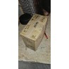 Sampur Royal Jelic beli jastuk od memorijske pene 64x40 cm sa sivom prugastom navlakom