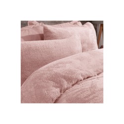 Sleepdown Teddy Fleece blush pink posteljina 220x230 cm sa mekanom teddy teksturom i dve jastučnice